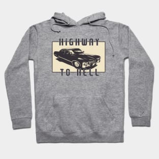 Highway to hell (Supernatural fan art) Hoodie